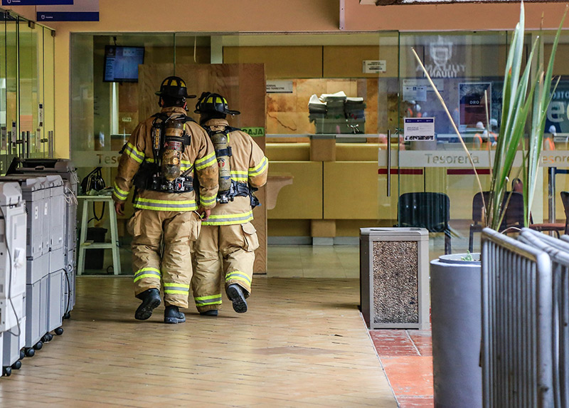 Fire protection systems remote video inspection with fire department